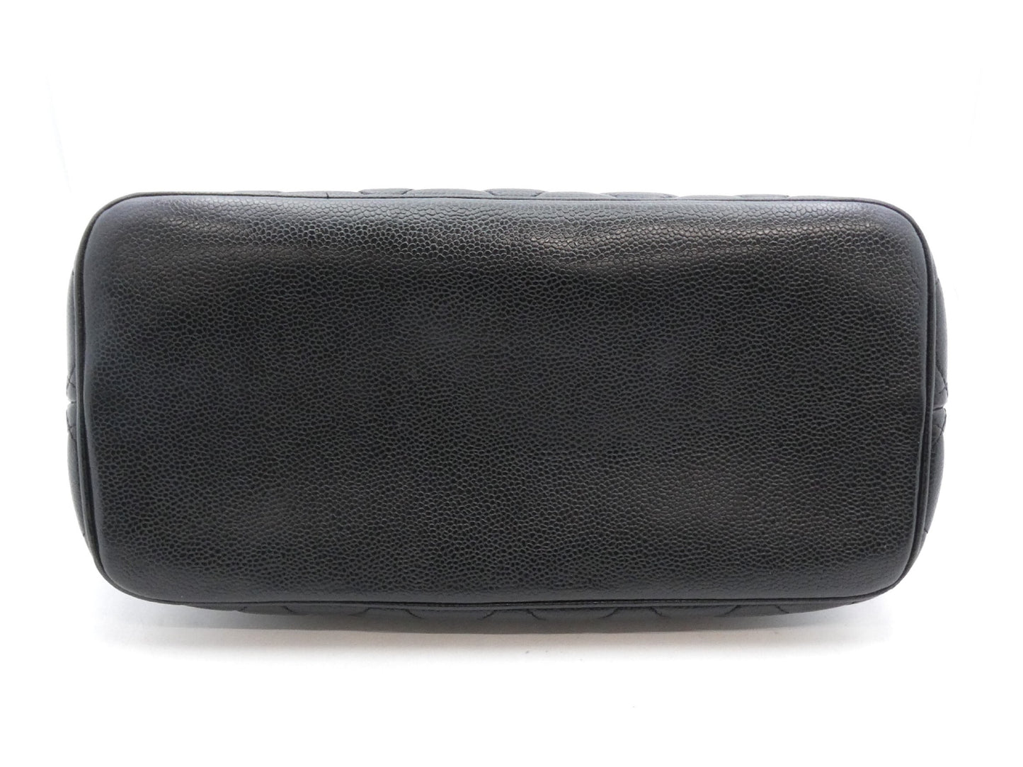 CHANEL Caviar Skin Reproduction Tote Bag with Coco Mark