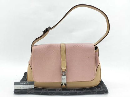 GUCCI Jackie GUCCI 001 3824 Jackie Canvas Leather One-Shoulder Bag Shoulder Bag Shoulder Bag