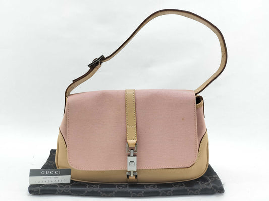 GUCCI Jackie GUCCI 001 3824 Jackie Canvas Leather One-Shoulder Bag Shoulder Bag Shoulder Bag