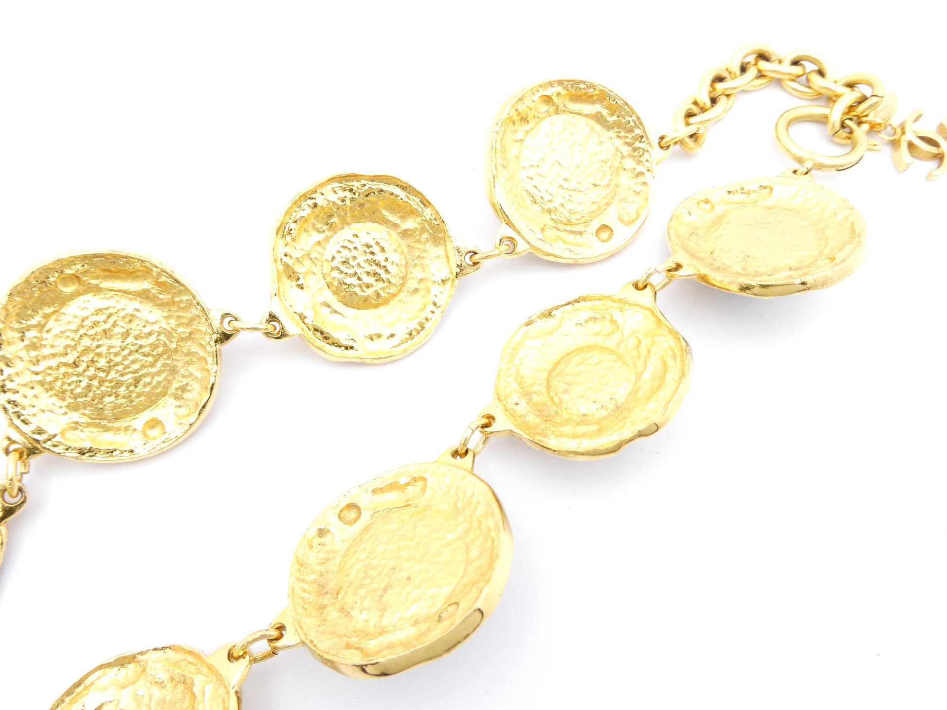 CHANEL Coco Mark Gold Necklace