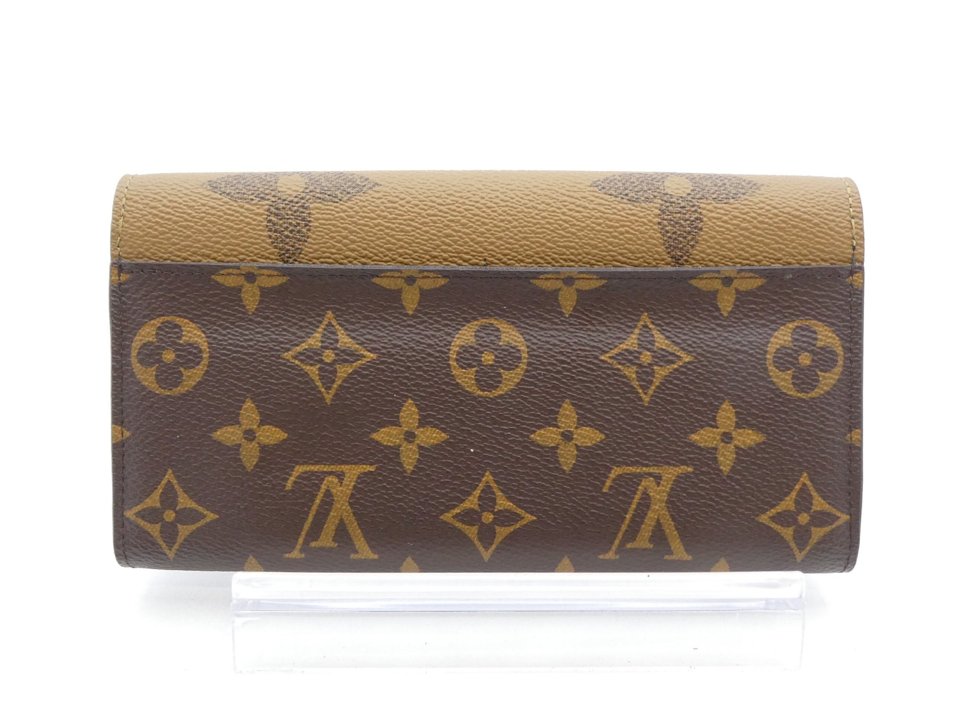 LOUIS VUITTON Monogram Giant Reverse Portefeuille Sarah Wallet with IC Reaction