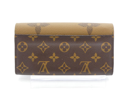 LOUIS VUITTON Monogram Giant Reverse Portefeuille Sarah Wallet with IC Reaction