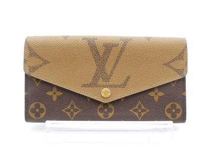 LOUIS VUITTON Monogram Giant Reverse Portefeuille Sarah Wallet with IC Reaction