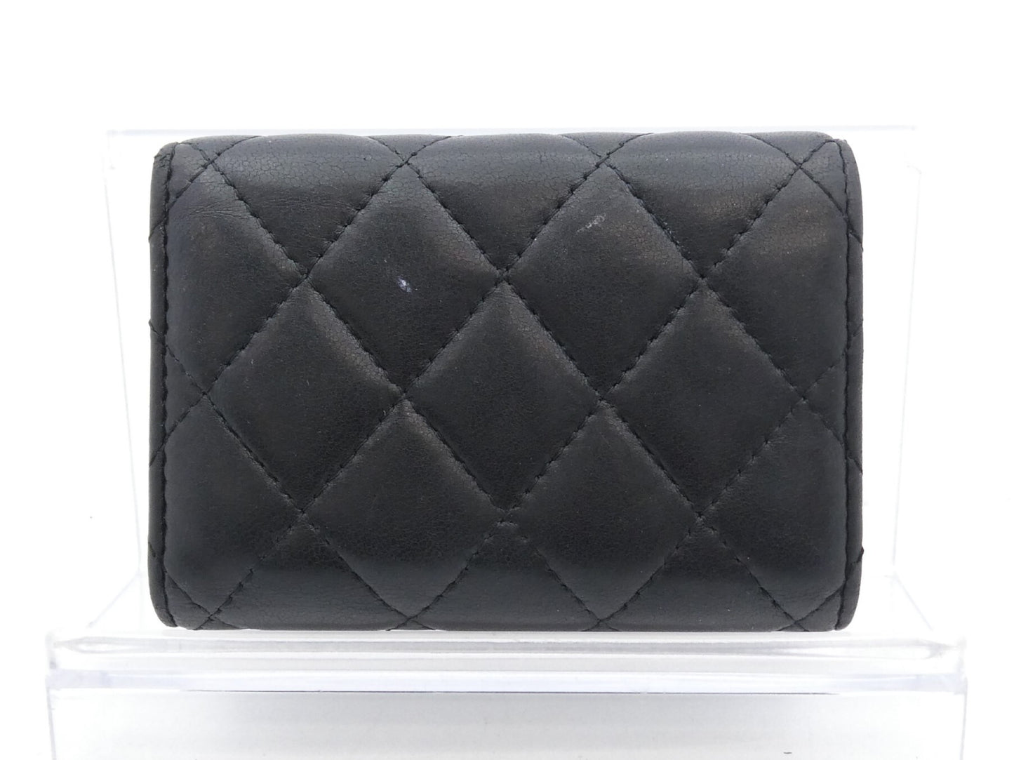 CHANEL Matelasse Coco Mark Tri-fold Wallet