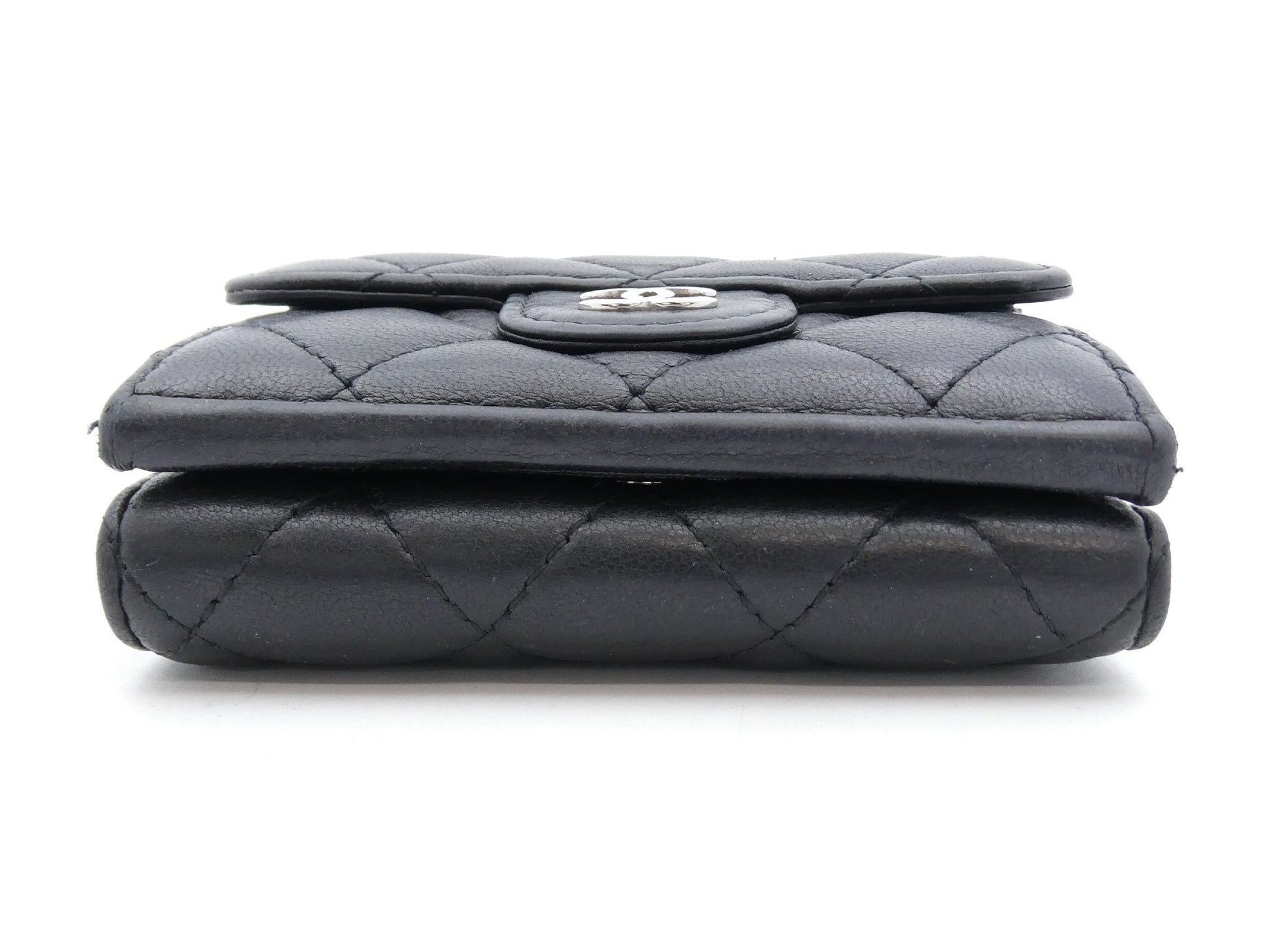 CHANEL Matelasse Coco Mark Tri-fold Wallet