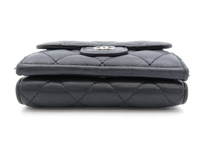 CHANEL Matelasse Coco Mark Tri-fold Wallet