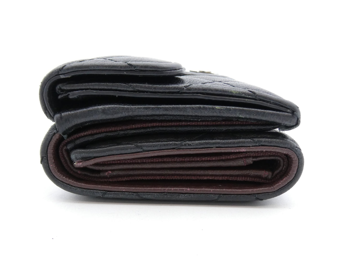 CHANEL Matelasse Coco Mark Tri-fold Wallet