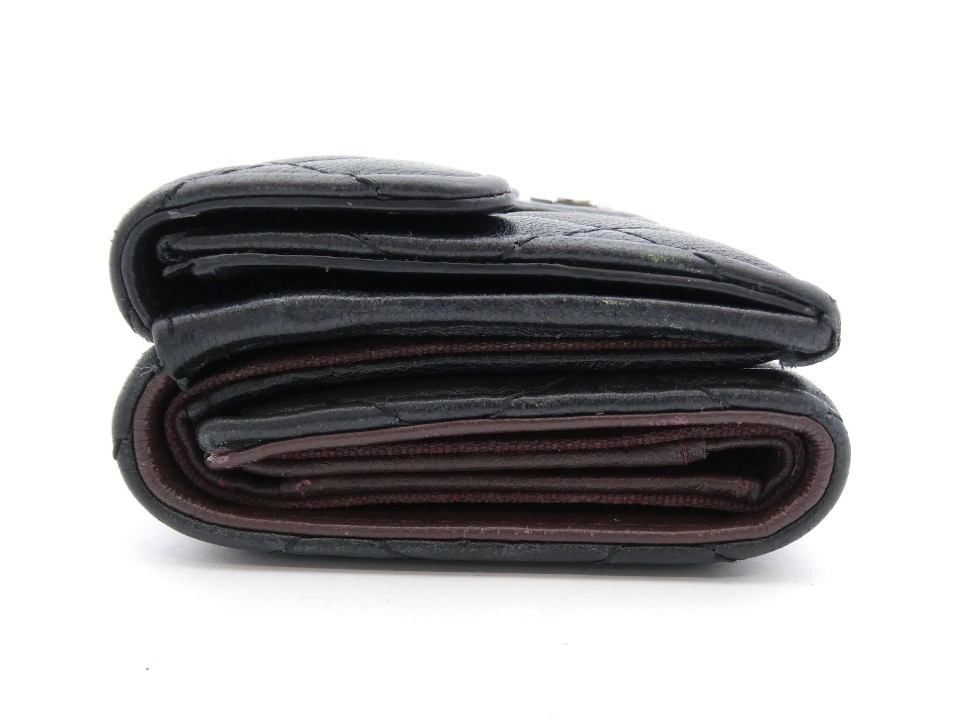 CHANEL Matelasse Coco Mark Tri-fold Wallet