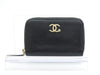 CHANEL Coco Mark Leather Coin Case