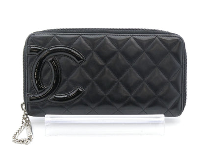 CHANEL Cambon Matelasse Coco Mark Wallet