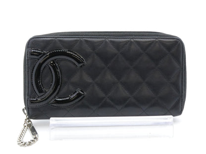 CHANEL Cambon Matelasse Coco Mark Wallet
