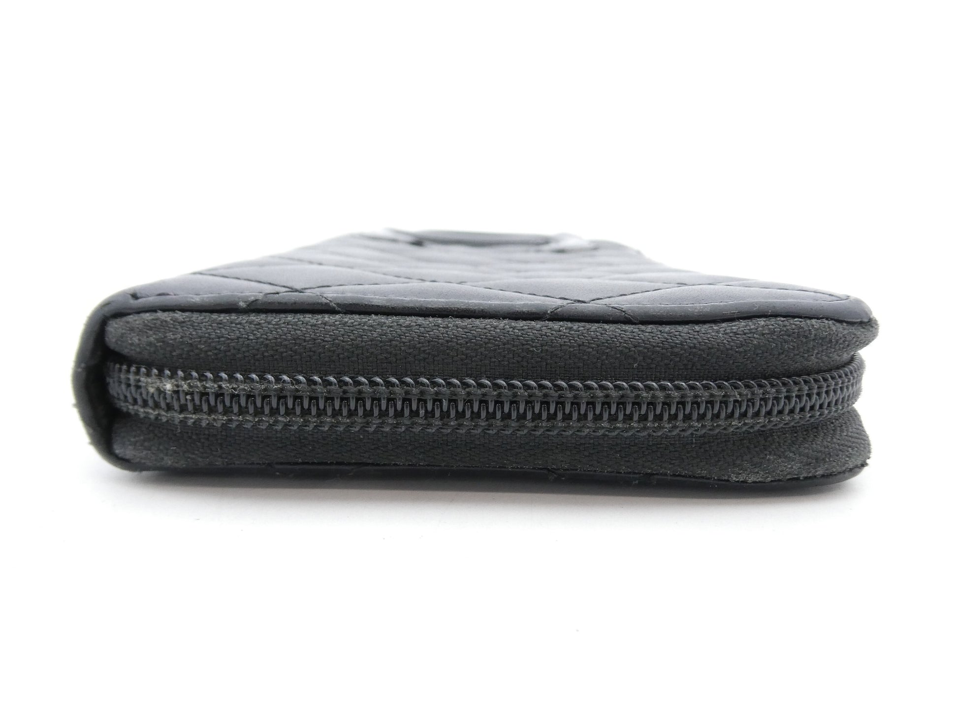 CHANEL Cambon Matelasse Coco Mark Wallet