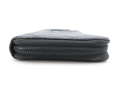 CHANEL Cambon Matelasse Coco Mark Wallet