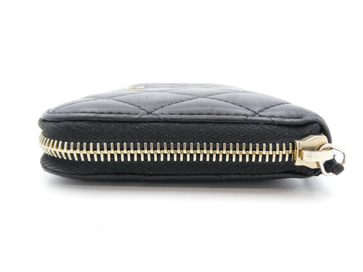 CHANEL Matelasse Coco Mark Round Zip Wallet