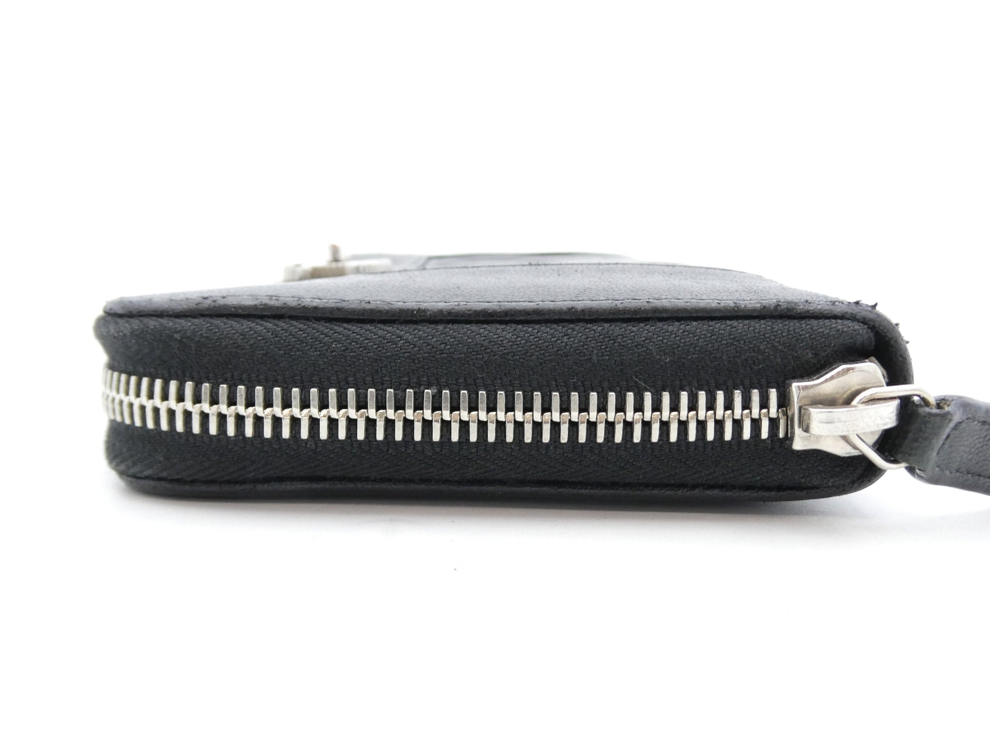 CHANEL Matelasse Coco Mark Round Zip Wallet