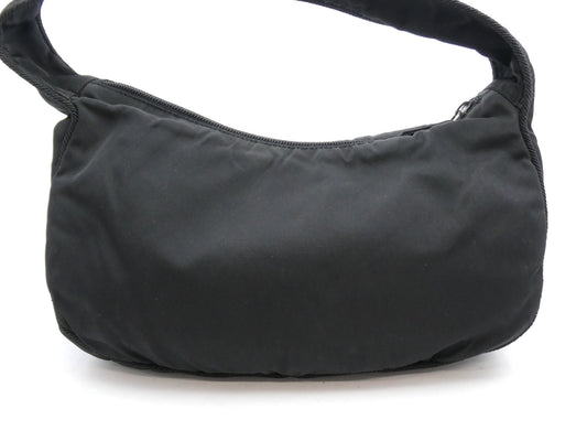 PRADA Logo Beaded Nylon Handbag