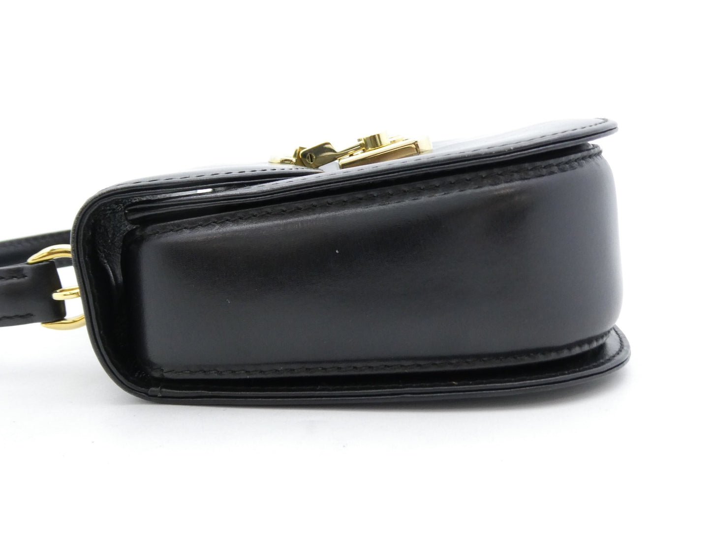 GUCCI Ladylock Leather Handbag