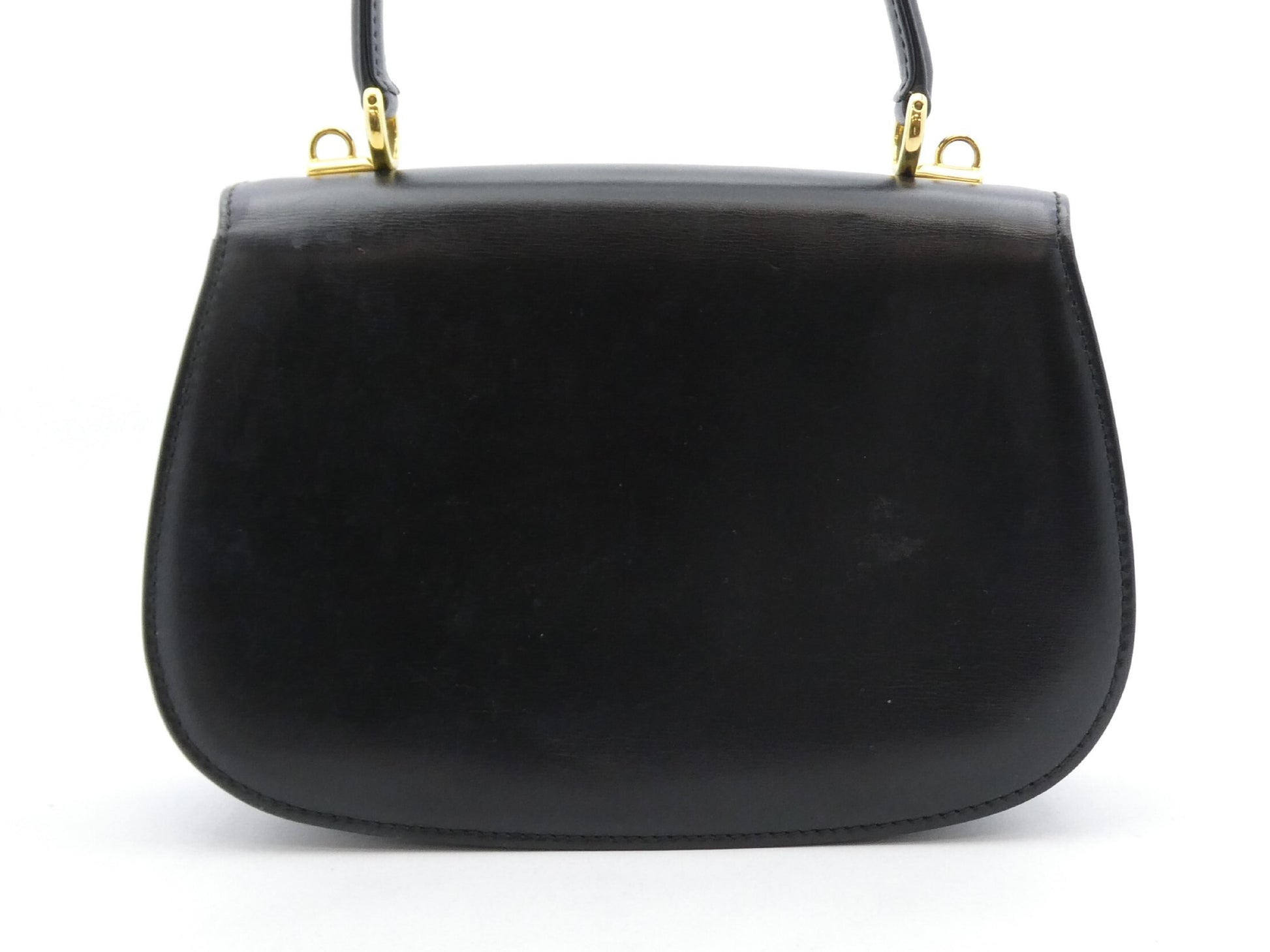 GUCCI Ladylock Leather Handbag