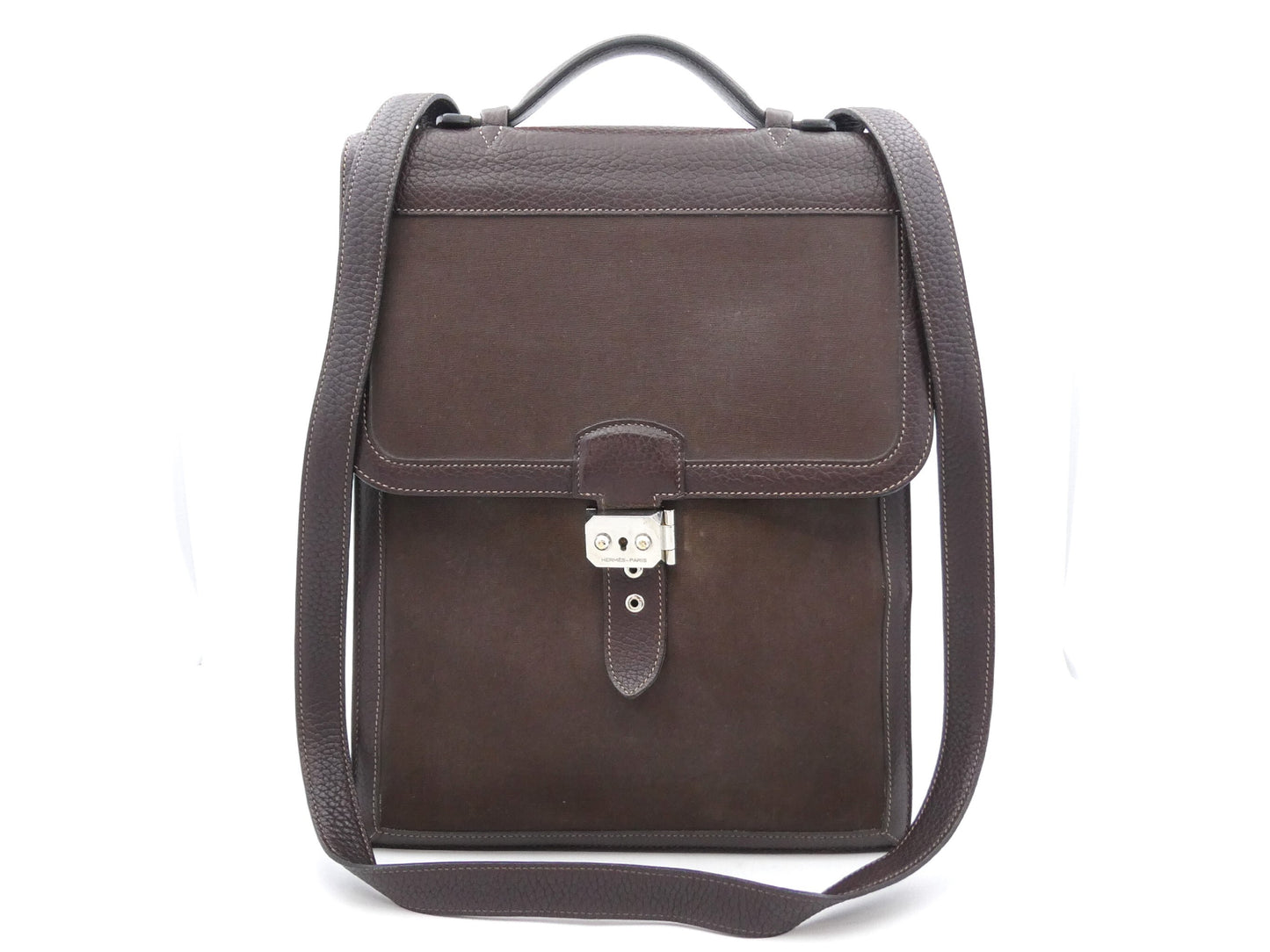 HERMES Sac a Depeche 2-Way Shoulder Bag