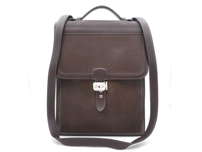 HERMES Sac a Depeche 2-Way Shoulder Bag