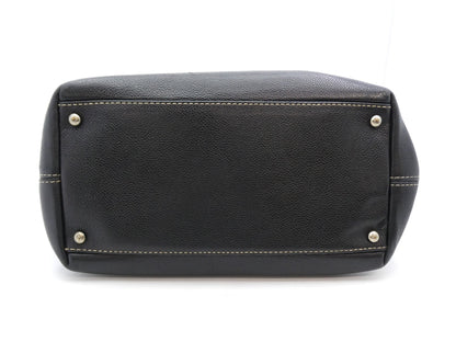 CHANEL Caviar Skin Coco Mark Turn Lock 2-Way Tote Bag