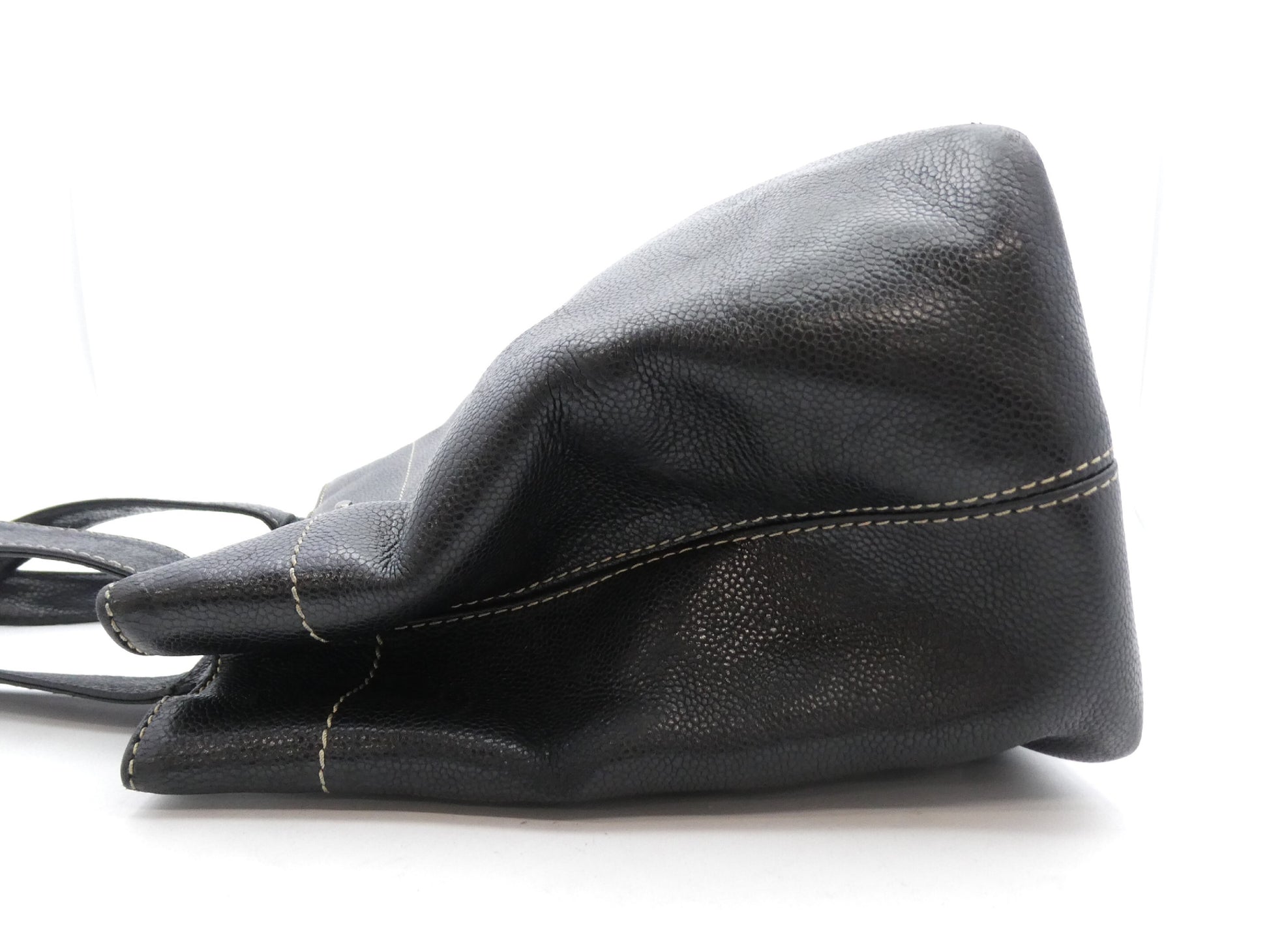 CHANEL Caviar Skin Coco Mark Turn Lock 2-Way Tote Bag