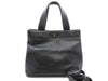 CHANEL Caviar Skin Coco Mark Turn Lock 2-Way Tote Bag