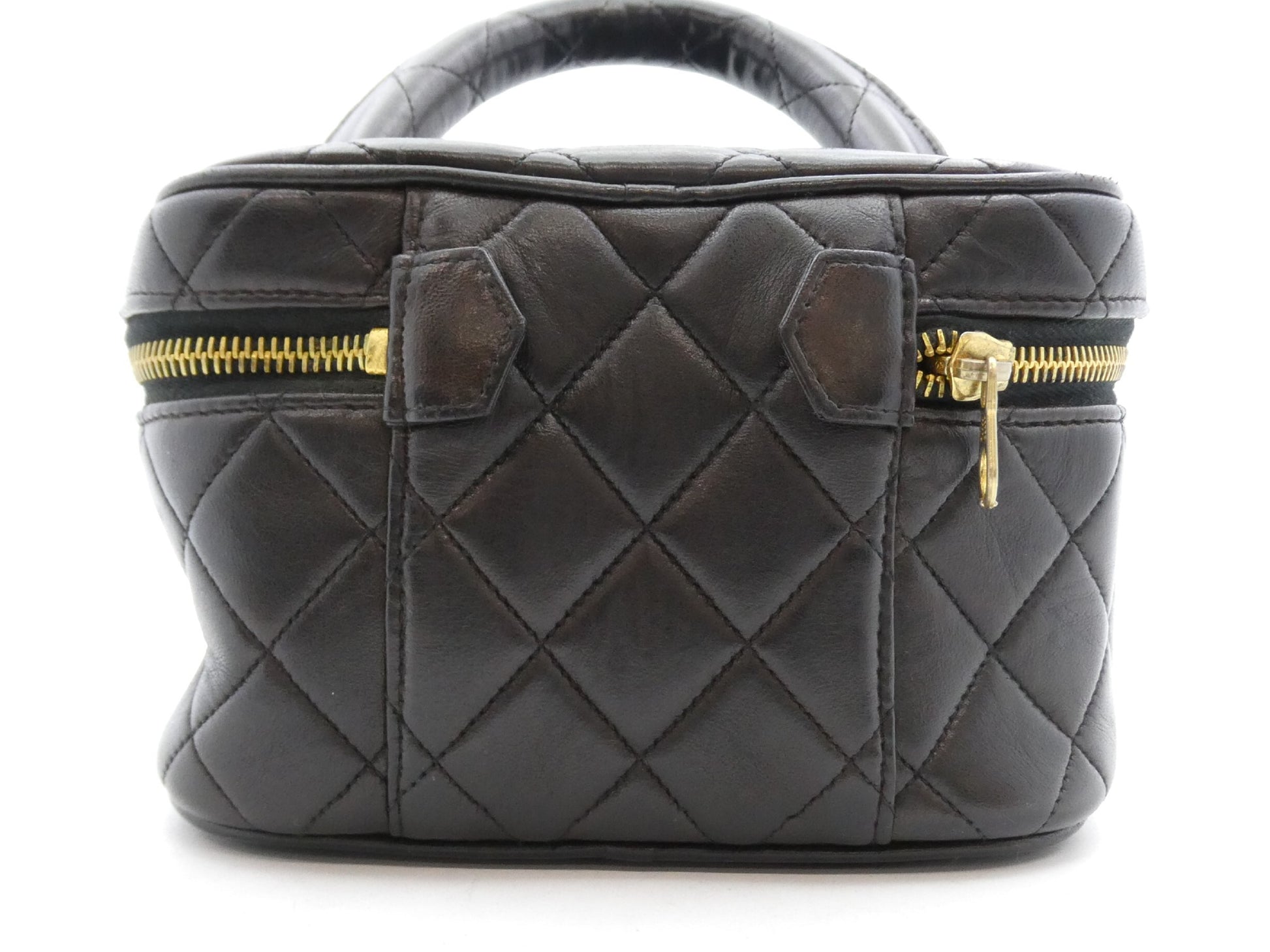 CHANEL Matelasse Matelasse Lambskin Vanity Bag