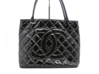 CHANEL Matelasse Reproduction Tote Enamel Coco Mark Tote Bag