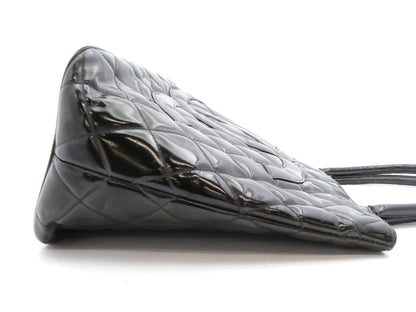 CHANEL Matelasse Reproduction Tote Enamel Coco Mark Tote Bag