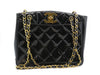 CHANEL Matelasse Matelasse Enamel Coco Mark Chain Tote Bag