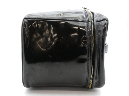 CHANEL Deka Coco Mark Enamel Vanity Bag