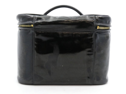 CHANEL Deka Coco Mark Enamel Vanity Bag