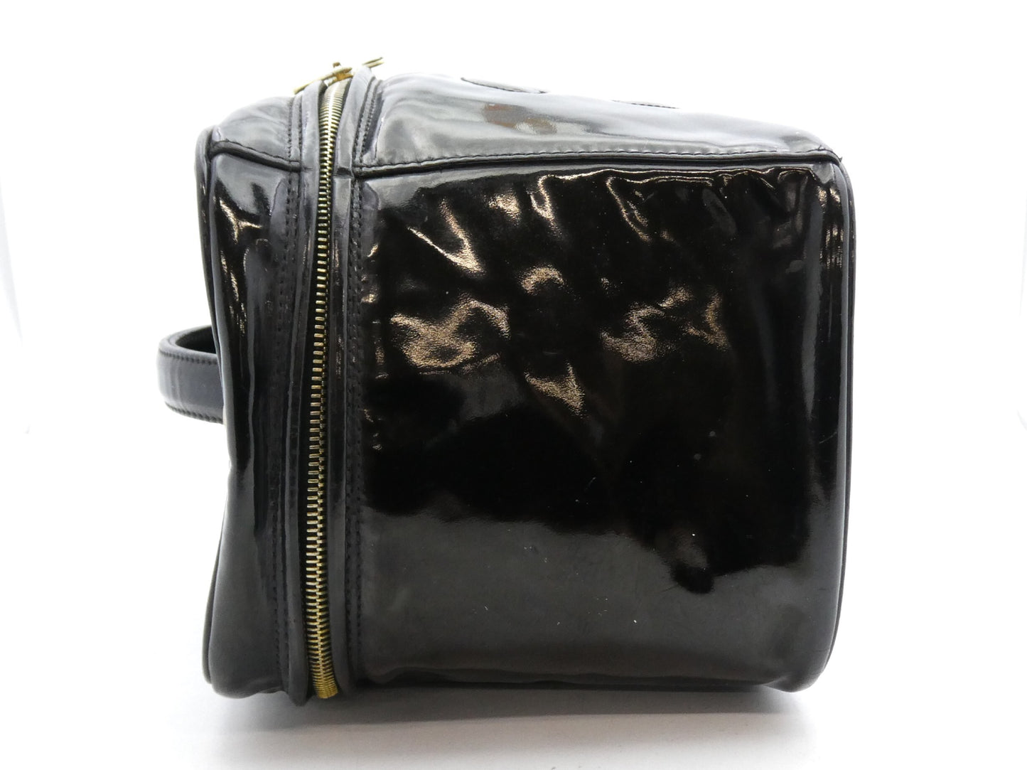 CHANEL Deka Coco Mark Enamel Vanity Bag