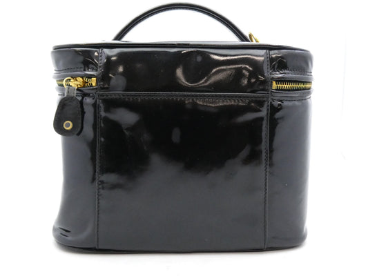 CHANEL Deka Coco Mark Enamel Vanity Bag