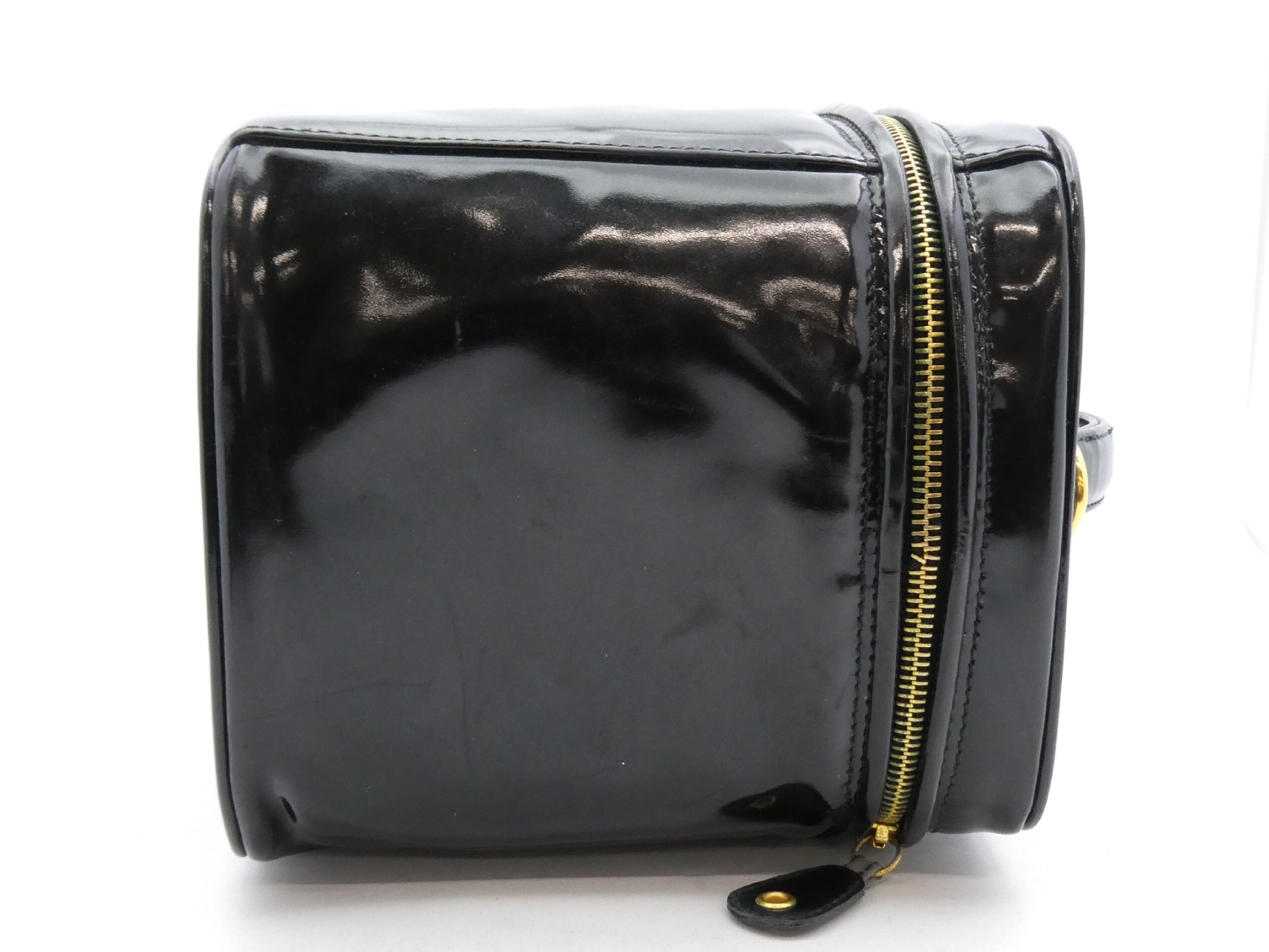 CHANEL Deka Coco Mark Enamel Vanity Bag