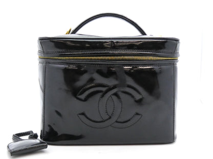 CHANEL Deka Coco Mark Enamel Vanity Bag