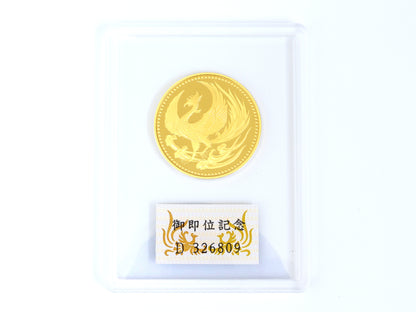 Enthronement 100,000 Yen Gold Coin, 24K Gold, 30.0g, Other Small Items 