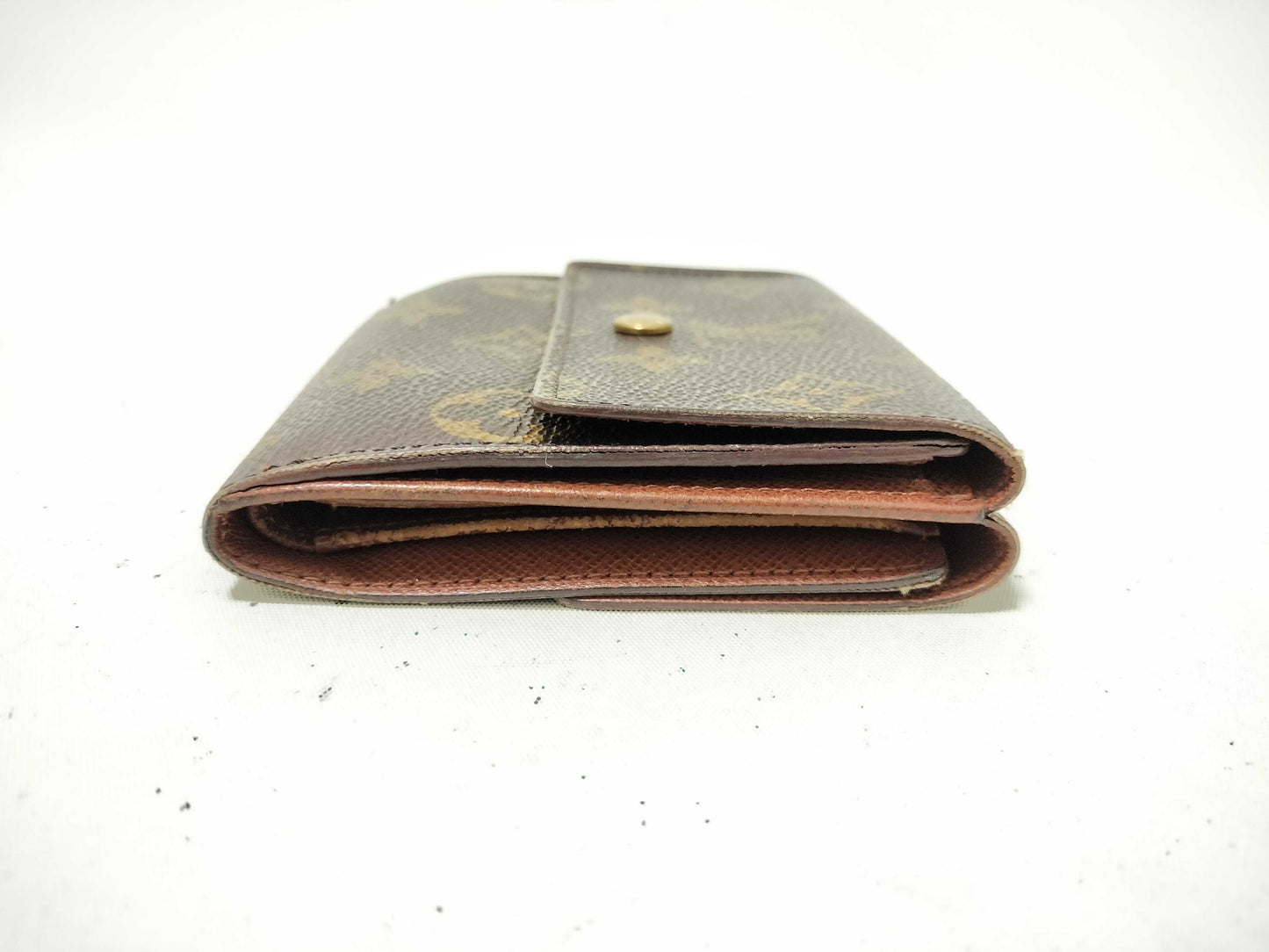 LOUIS VUITTON Monogram W-hook Porte Monnaie Carte Credit folding wallet