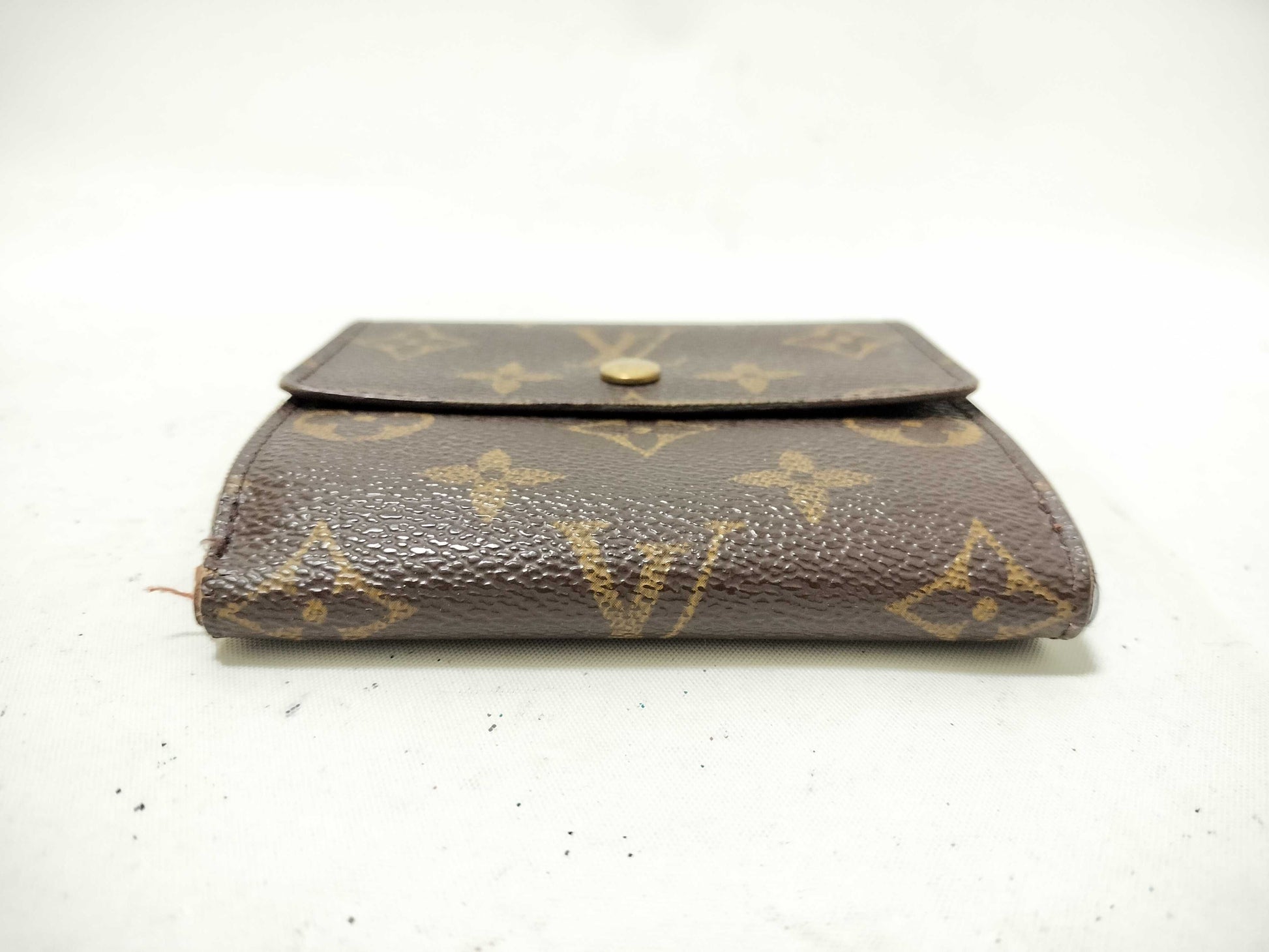 LOUIS VUITTON Monogram W-hook Porte Monnaie Carte Credit folding wallet