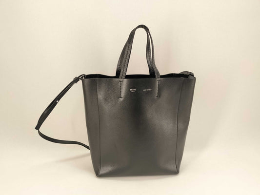 CELINE 2-way Vertical Cabas Small Black Handbag