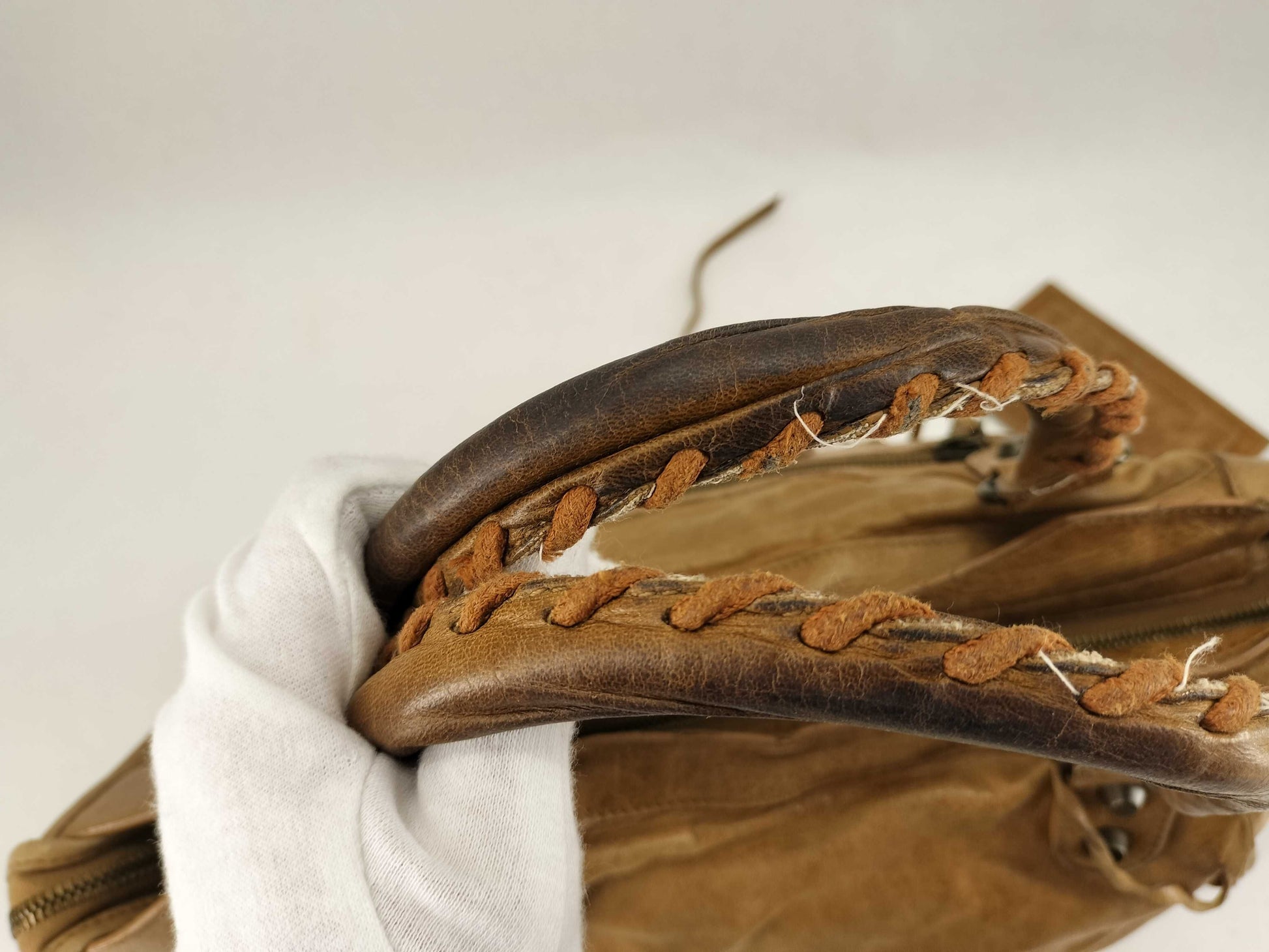 BALENCIAGA The City Brown 115798 2-way Editor's Bag Handbag