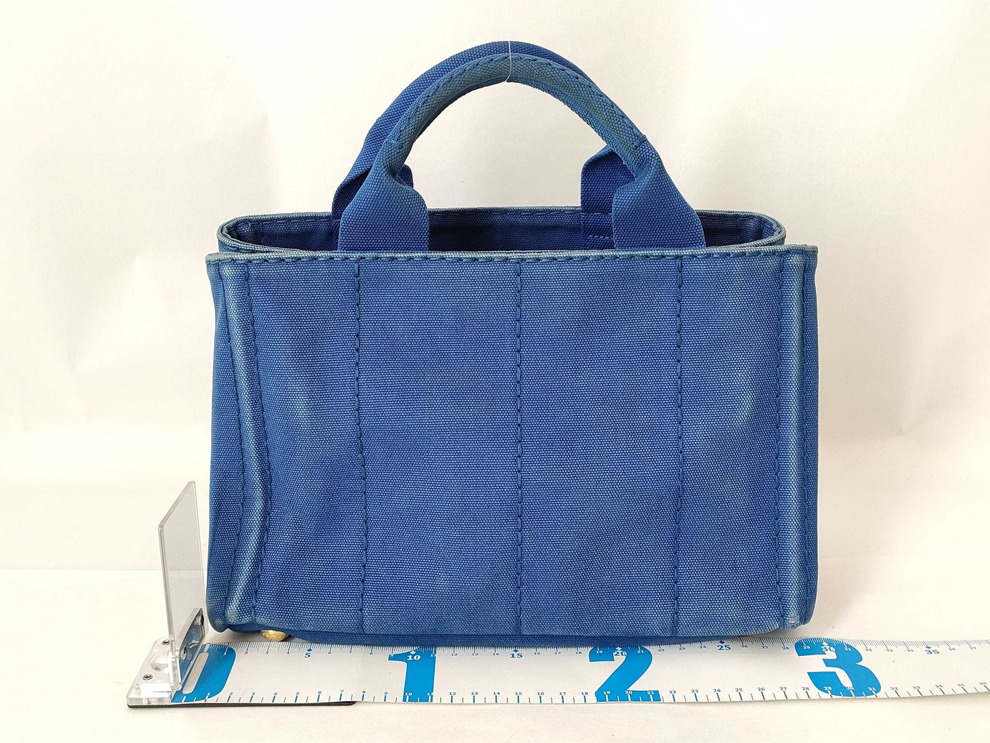 PRADA Prada Canapa Handbag Blue Handbag