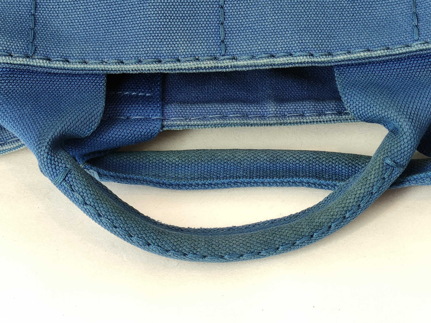 PRADA Prada Canapa Handbag Blue Handbag