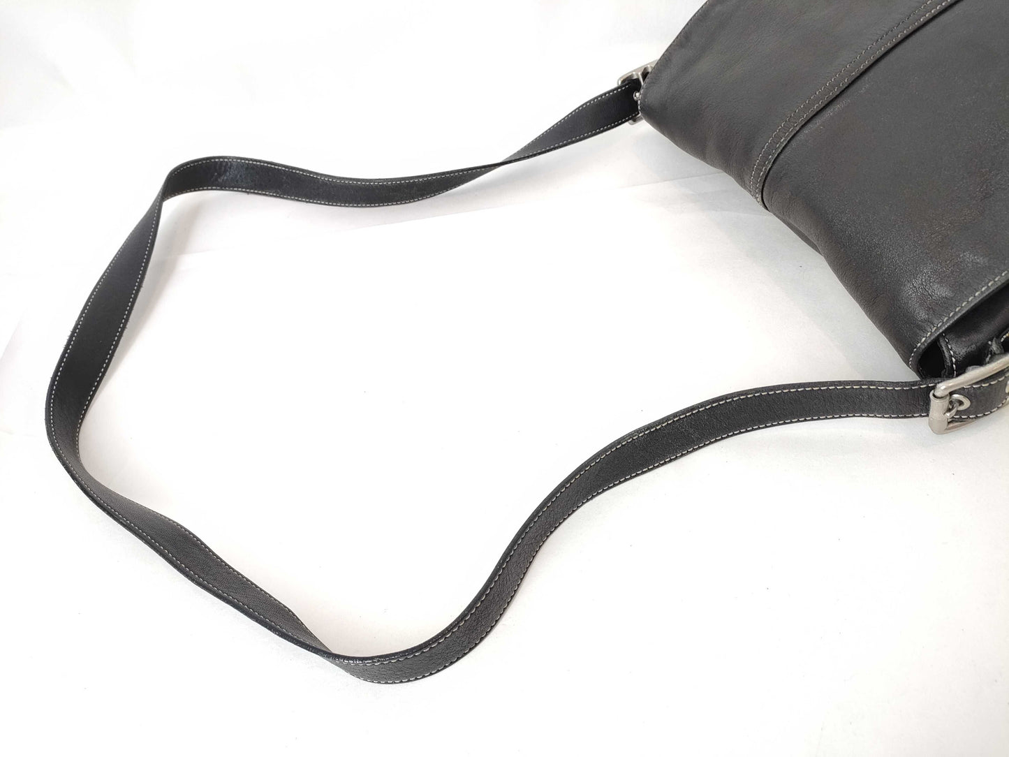 COACH Shoulder Bag Leather Black Shoulder Bag