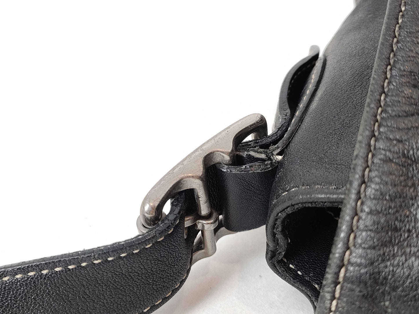 COACH Shoulder Bag Leather Black Shoulder Bag