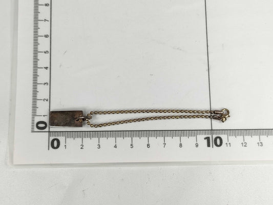 GUCCI Gucci Plate Ball Chain Keychain 925 B Key Case/Keychain