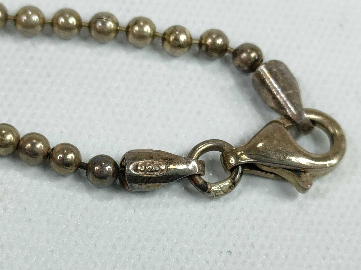 GUCCI Gucci Plate Ball Chain Keychain 925 B Key Case/Keychain