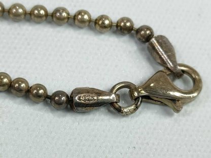 GUCCI Gucci Plate Ball Chain Keychain 925 B Key Case/Keychain