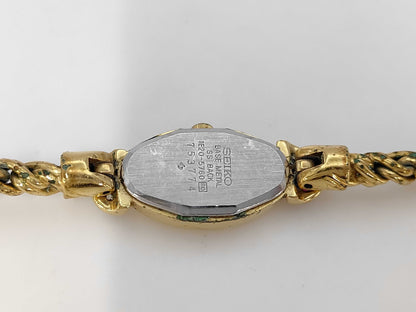SEIKO 1E20-5760 753774 Quartz Champagne Dial Non-Moving Women's Watch